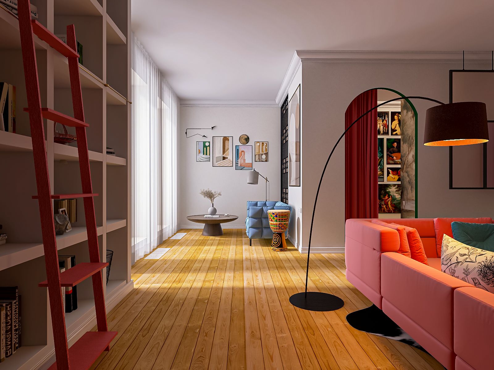 Вторая зона в гостиной