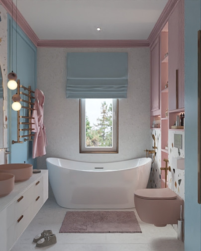 Загородный двухэтажный дом