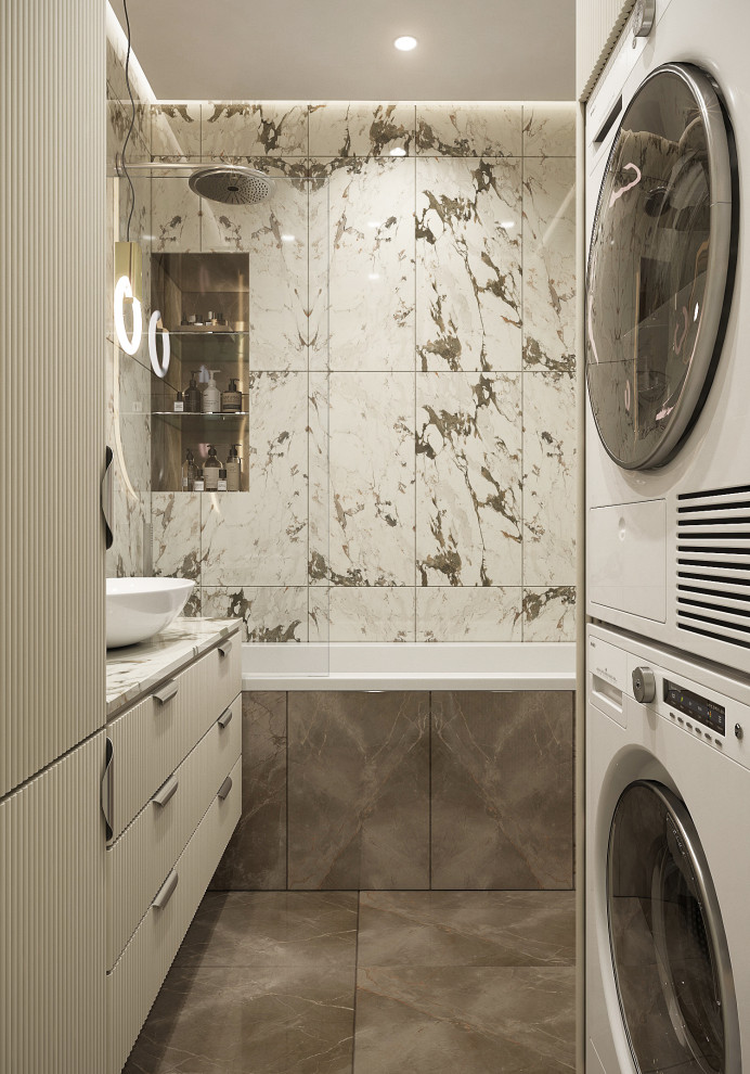 Современный светлый интерьер квартиры