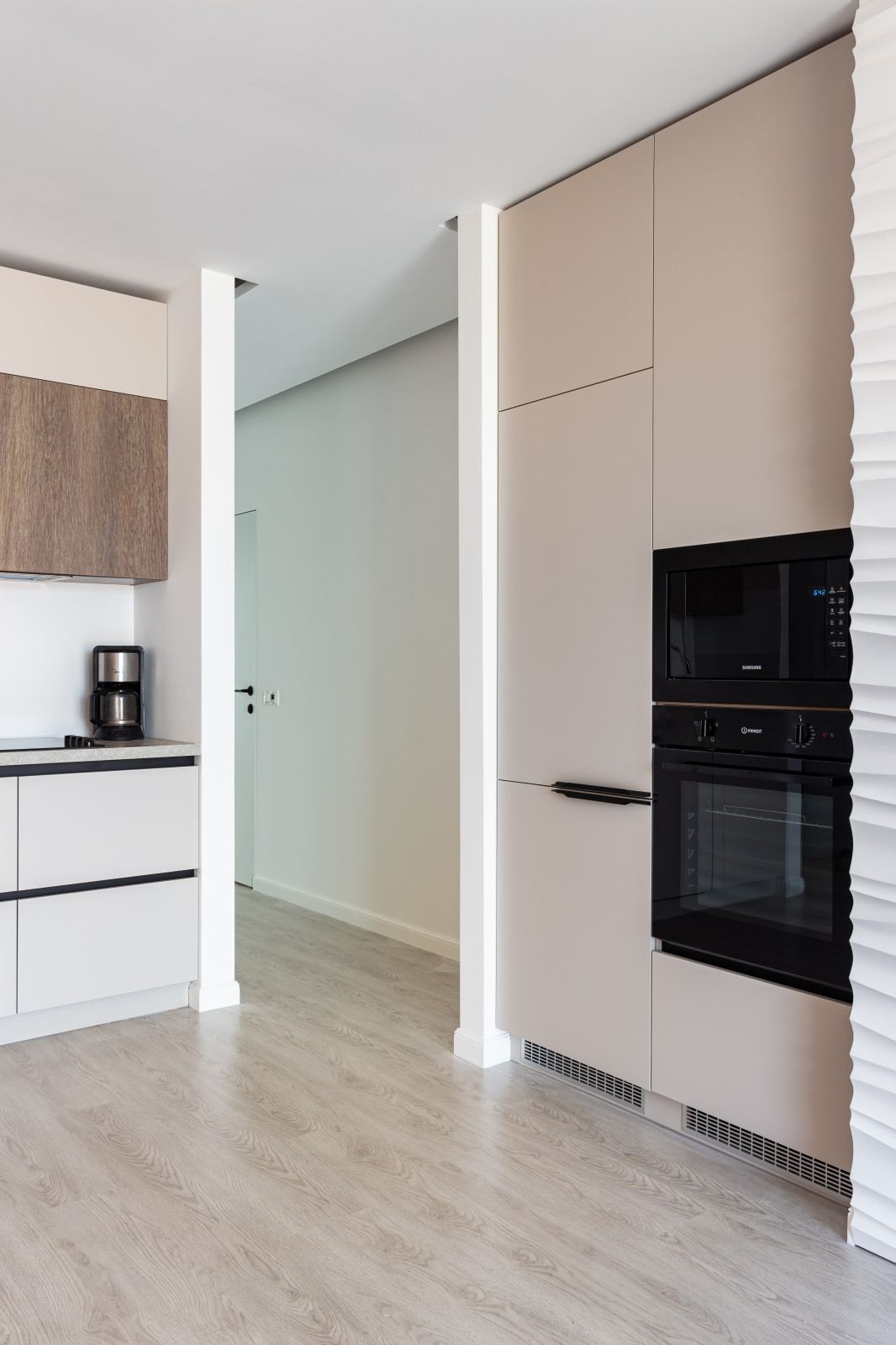 Кухня в стиле минимализм в ЖК Рождественский