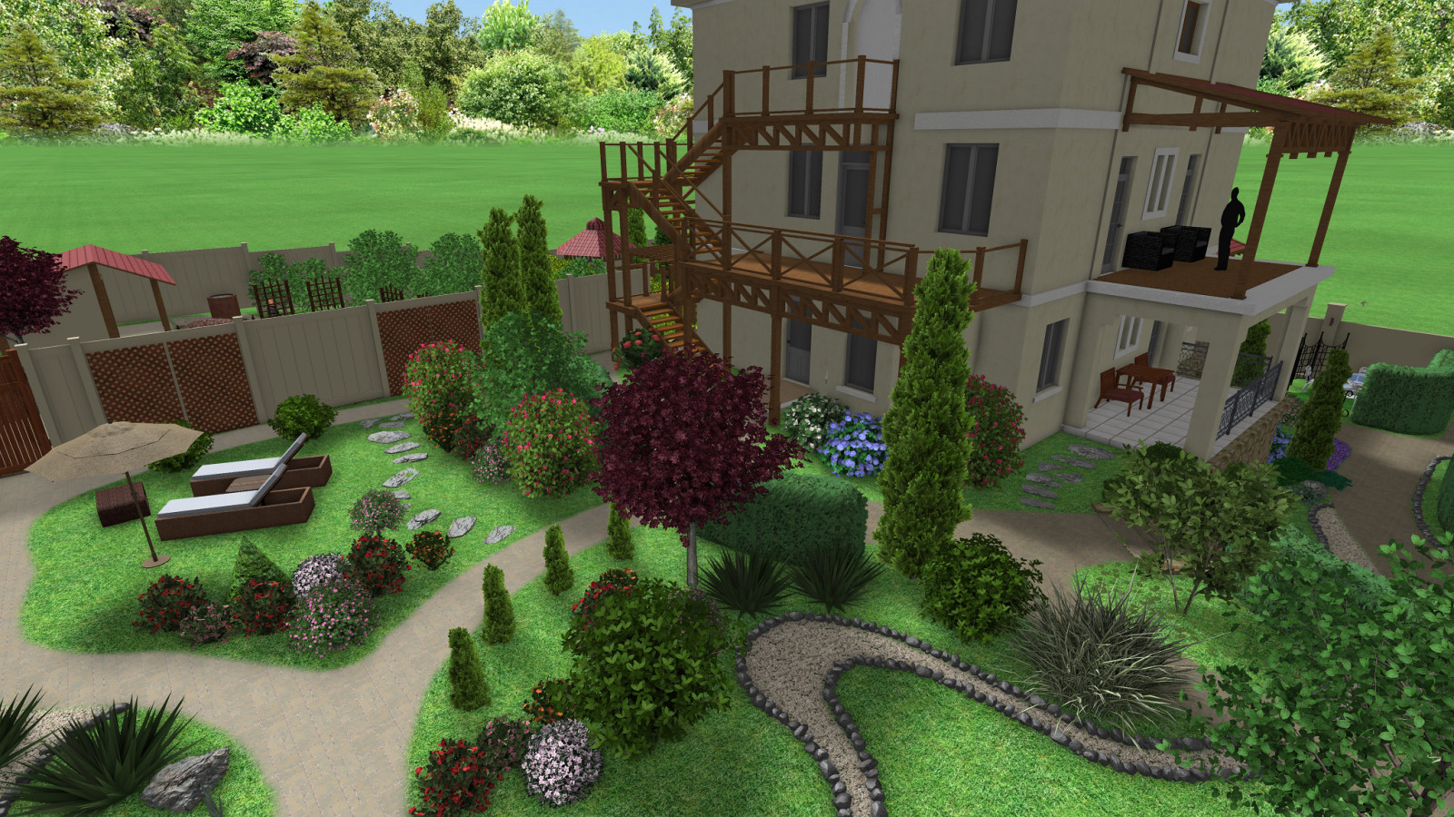 Приусадебная территория минигостинницы