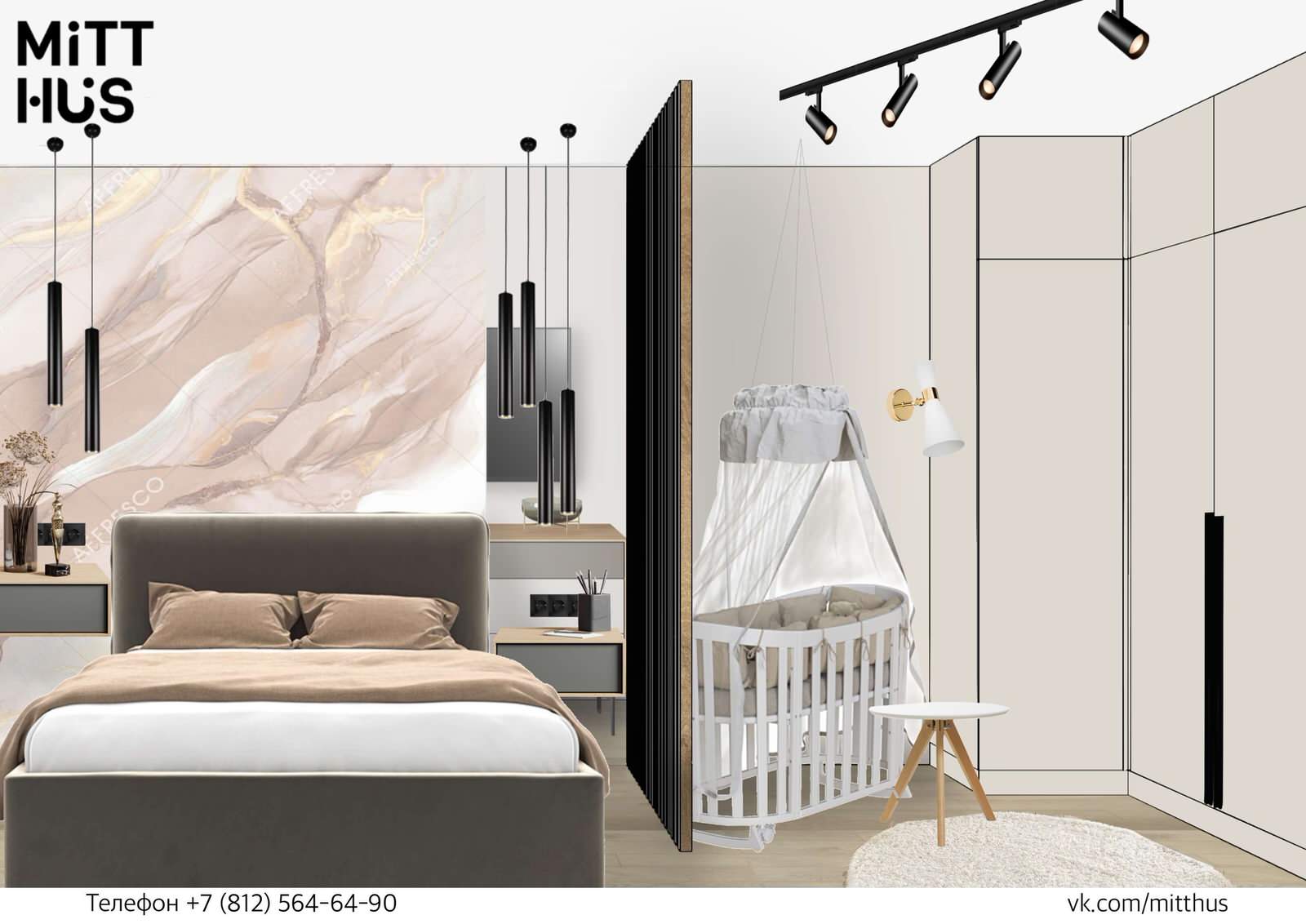 Однокмнатная квартира в ЖК Статус у Парка Победы