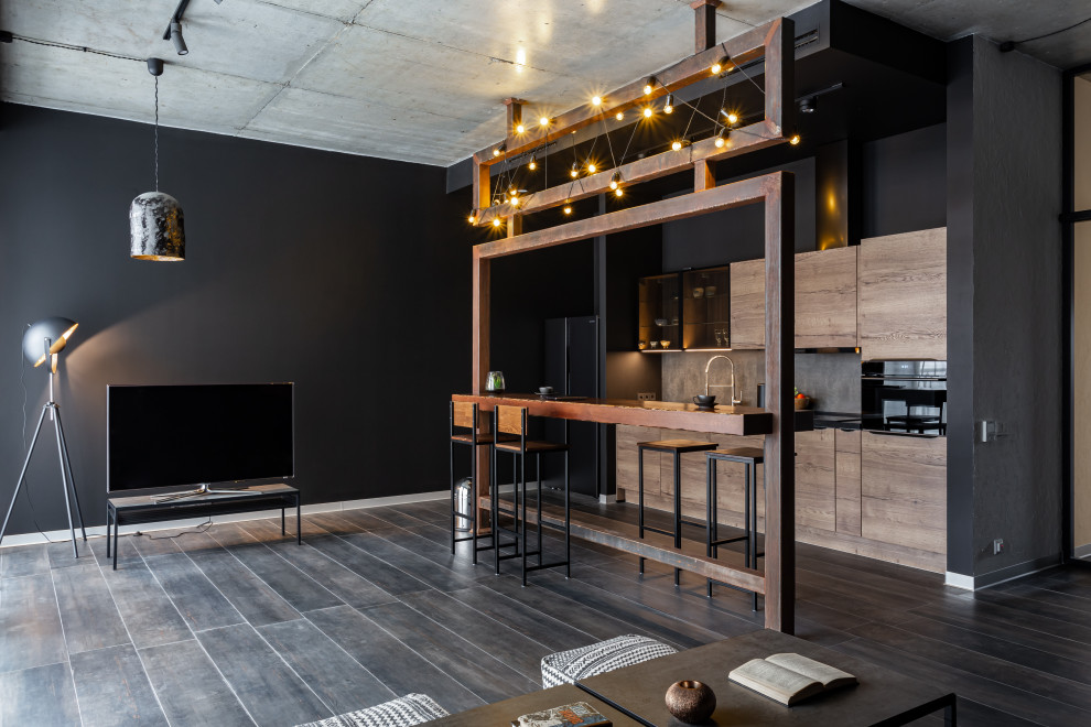 Квартира в черном