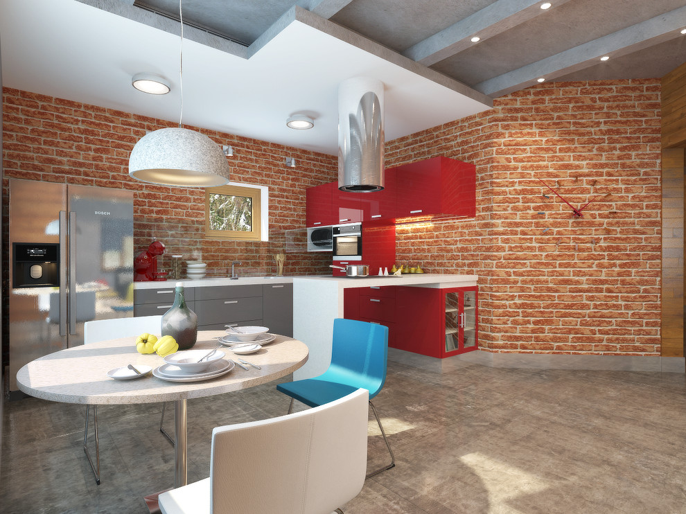 коттедж в стиле лофт