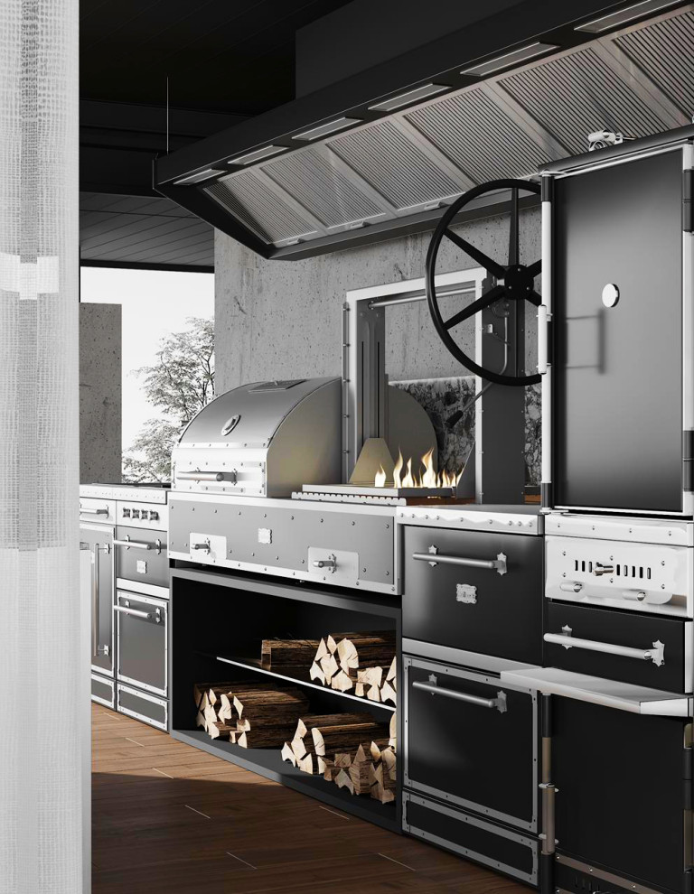 Красная Поляна. Открытая кухня в частном доме.