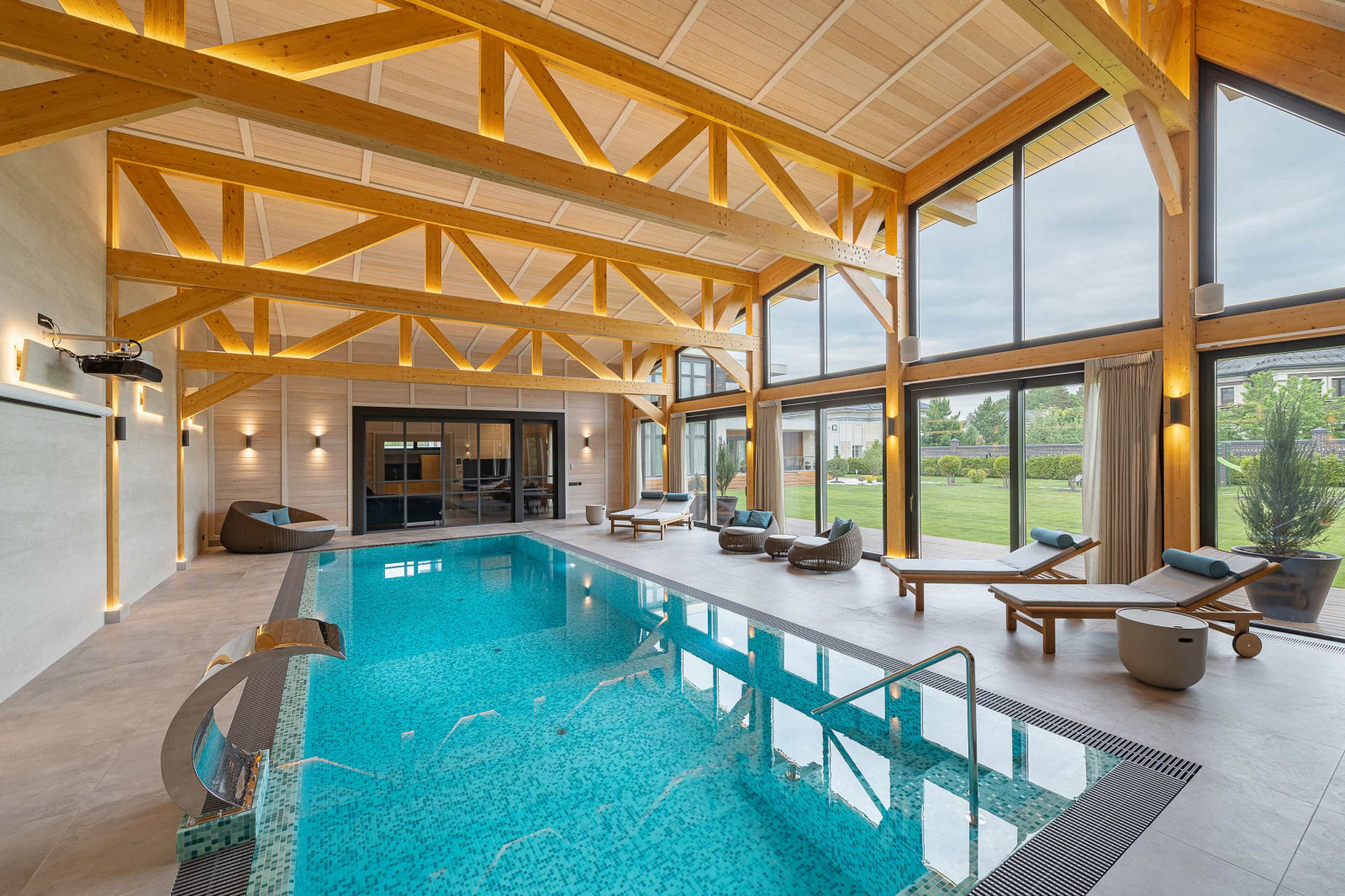 Обложка проекта: Бассейн и СПА комплекс по технологии фахверк