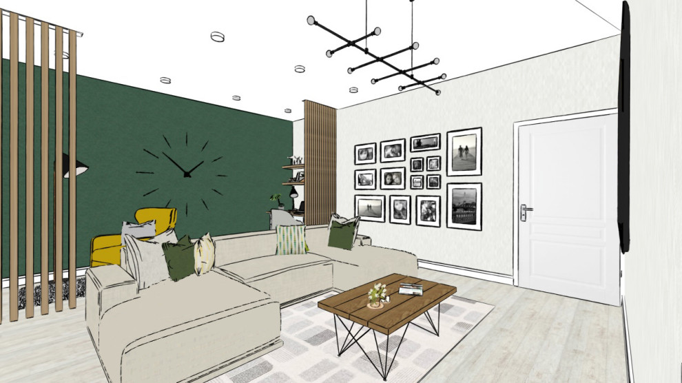 Гостиная (интерьерный скетчинг)