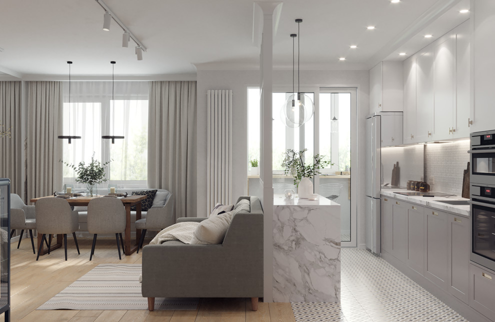 Проект трехкомнатной квартиры в г. Сургут