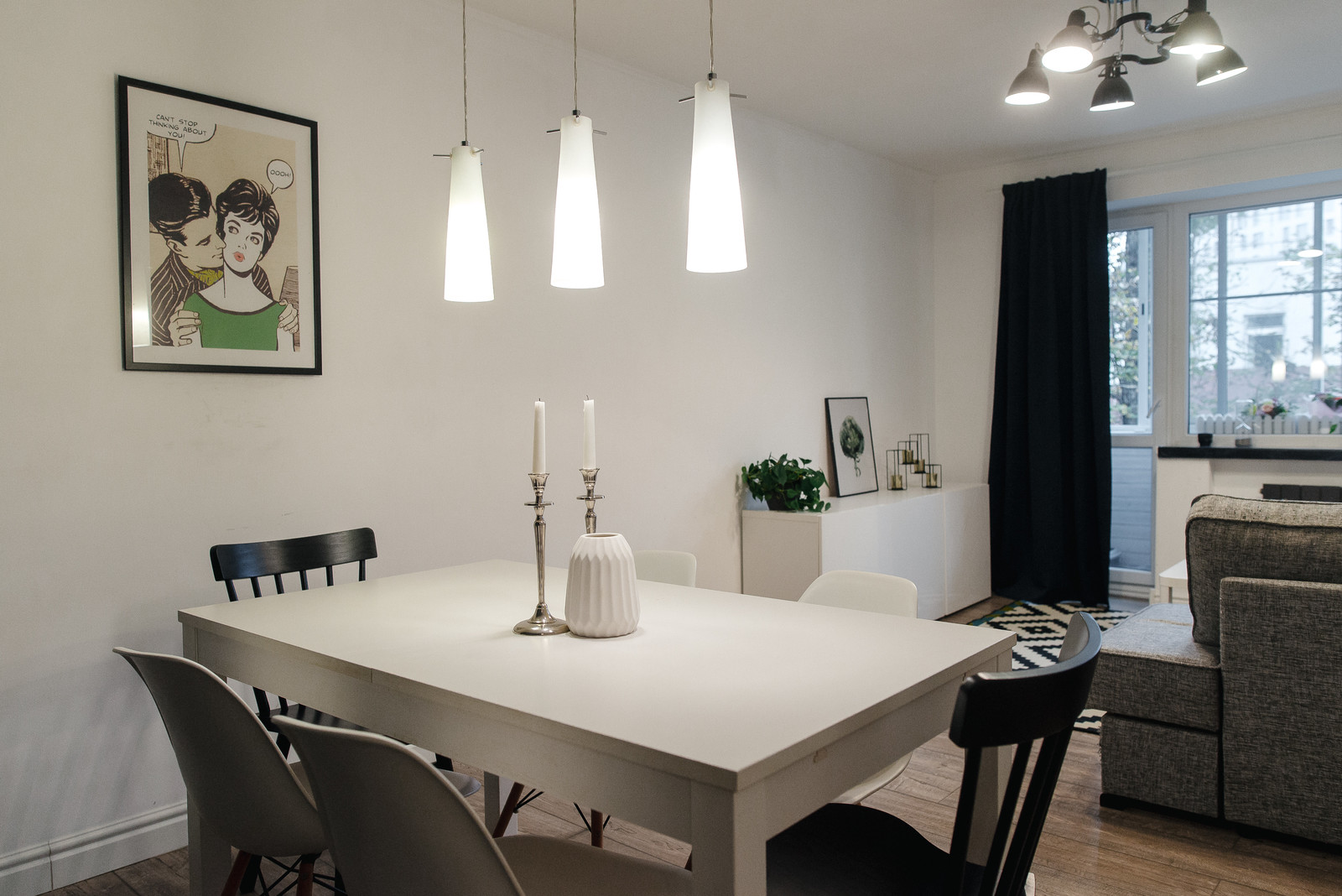 Гостиная в скандинавском стиле, дизайн интерьера в Воронеже