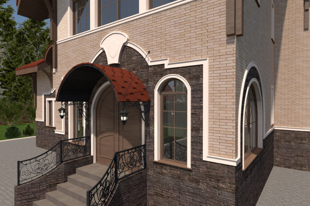 Дизайн фасада дома, Ленинградская область