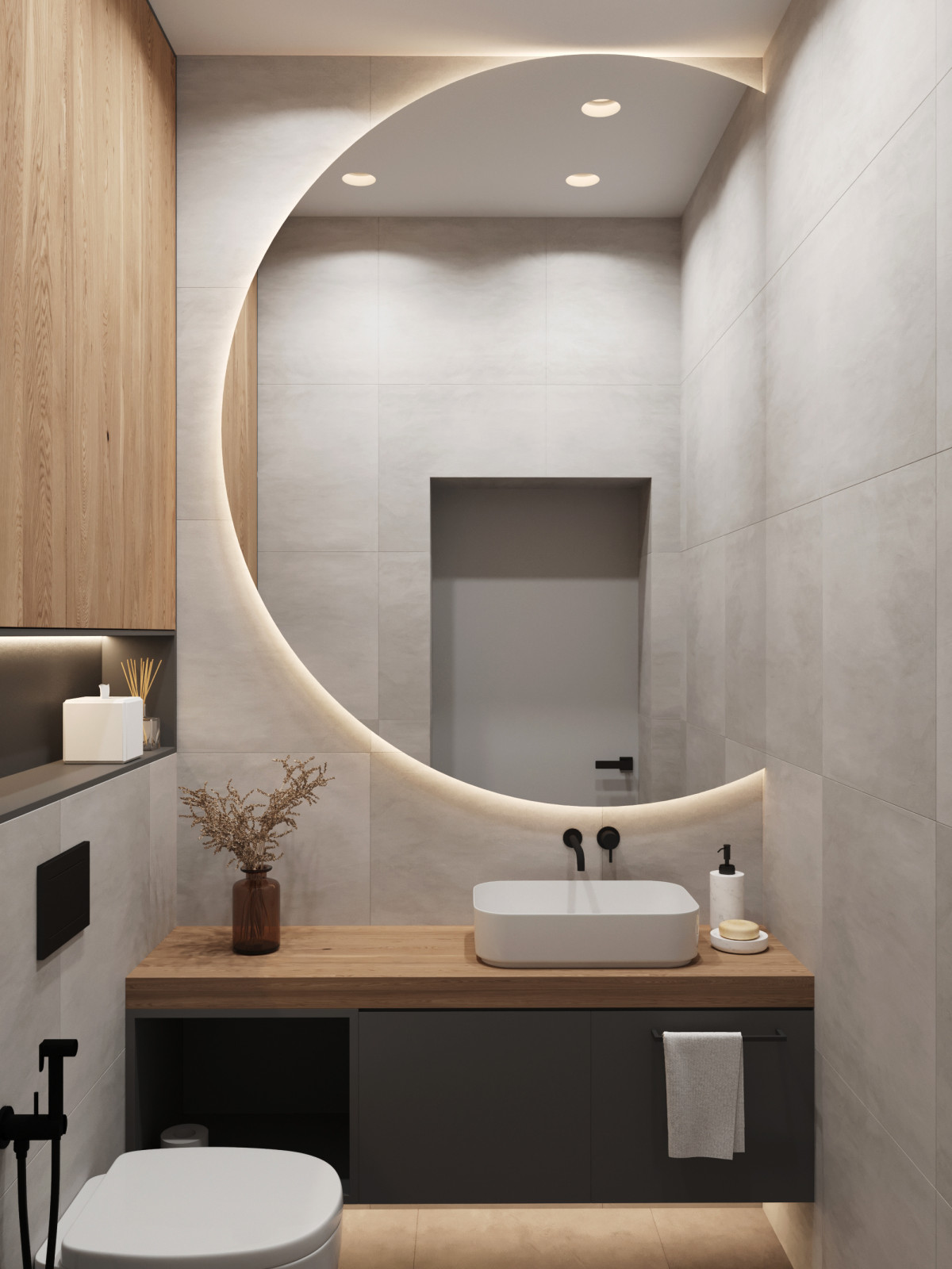 Дом в Репинских усадьбах. Гостевой санузел