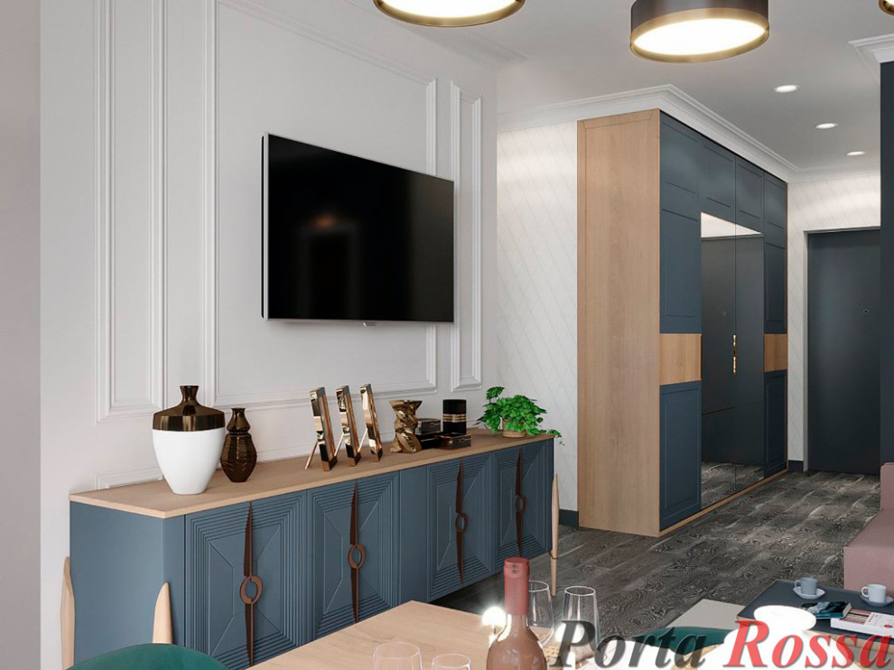 Обложка проекта: Гостиная в Классическом стиле с элементами Ар-Деко