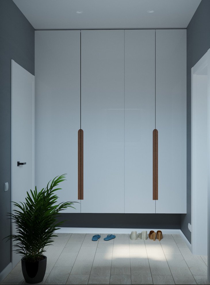 Частный дом «серые оттенки минимализма с современной классикой»