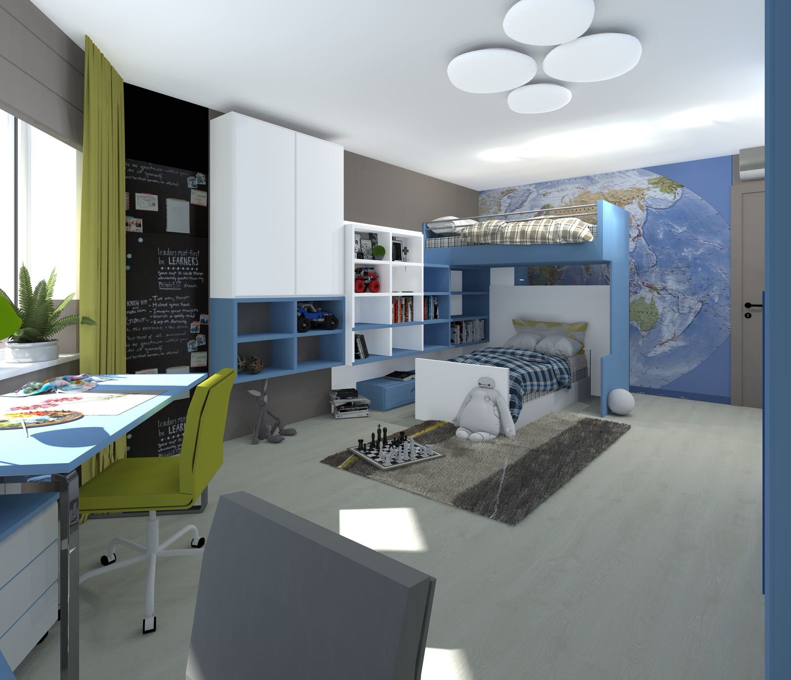 Косметический ремонт в современном стиле со скандинавскими элементами