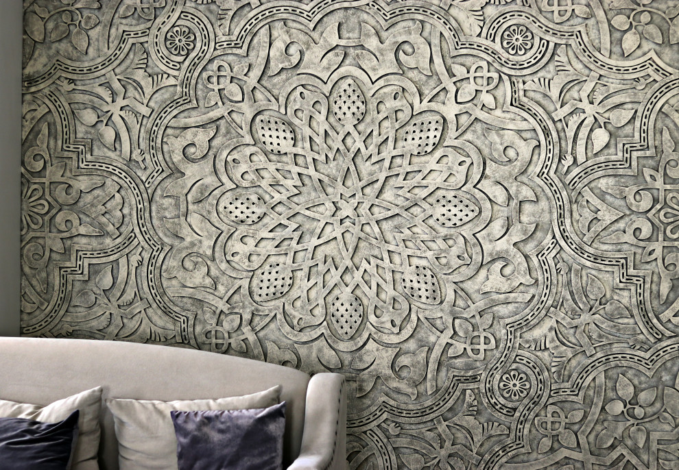 Барельеф с марокканским орнаментом для интерьера гостиной