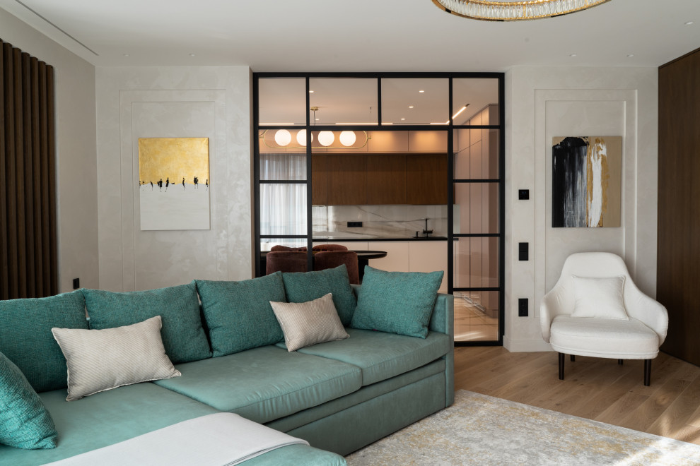 Квартира 100 м2 ЖК "Скай Форт 2". Современный стиль