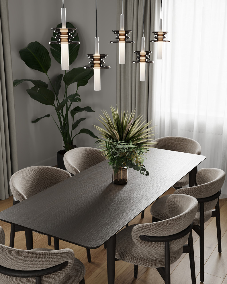 Кухня-гостиная (Частный дом в Малой Валяевке, Пензенская область)