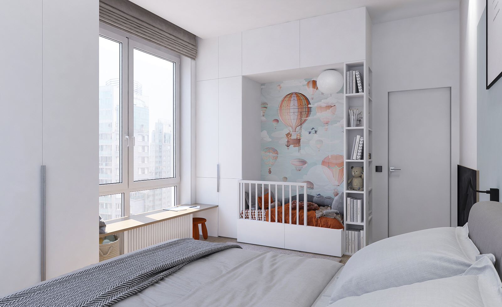 Квартира 50м2 в современном стиле для молодой семьи в ЖК "Ленинград"