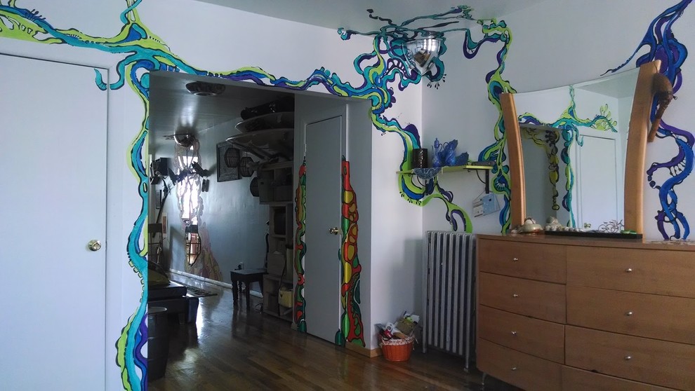 Graphic design on the wall