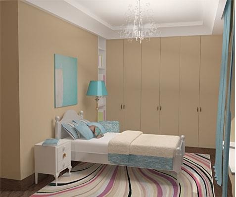 Детская комната для семилетней девочки.