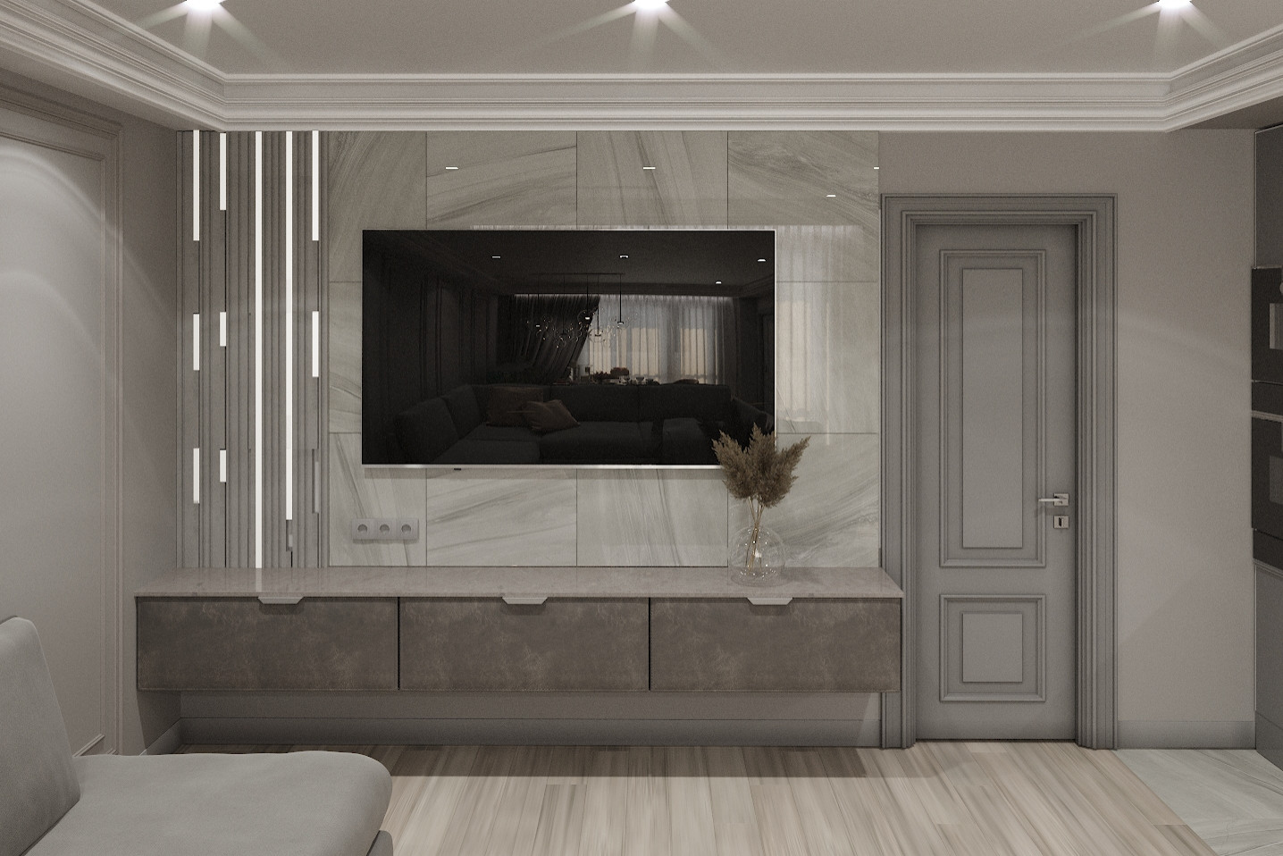 Трехкомнатная квартира в ЖК "Серебряный бор"