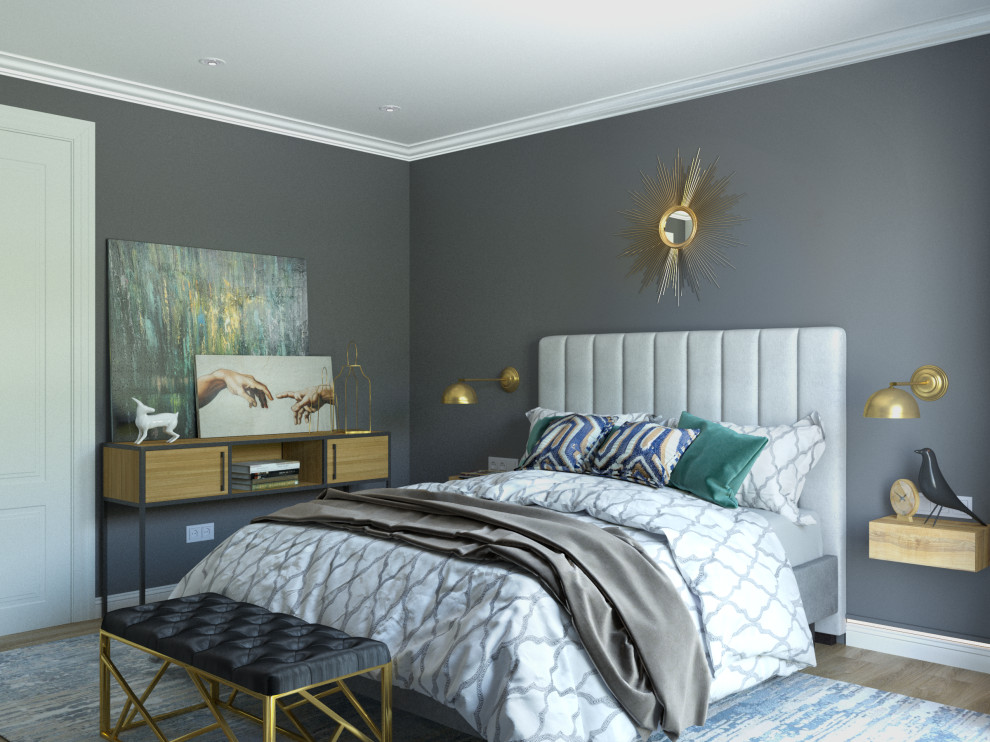 Визуализация современной спальни