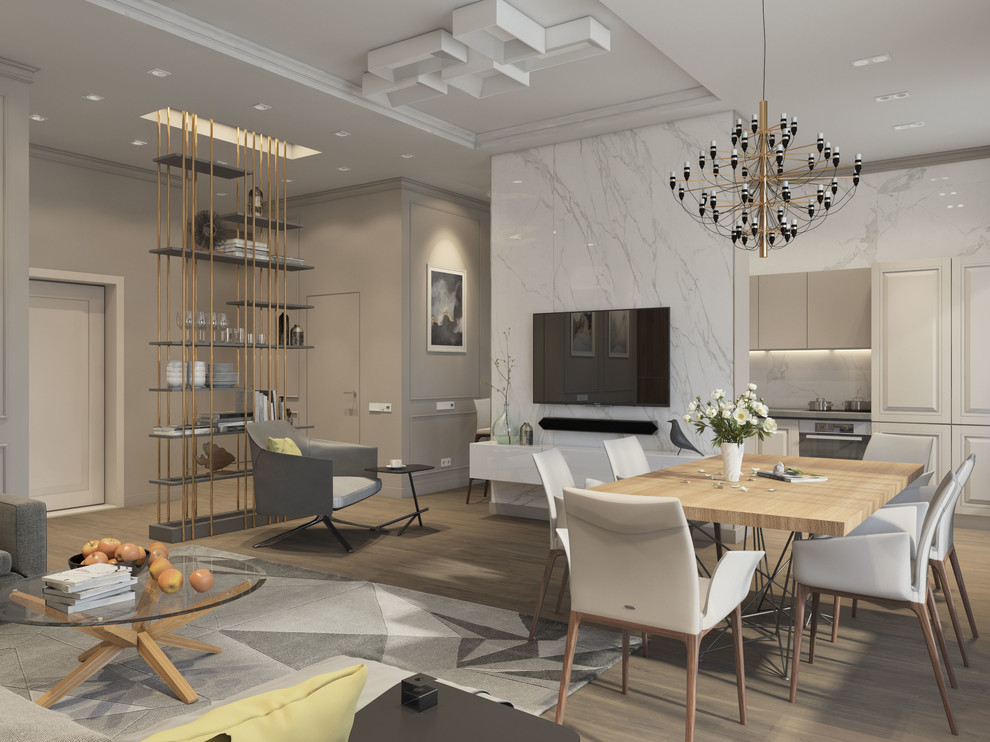 Интерьер апартаментов в MONTBLANC RESIDENCE 170 м^2