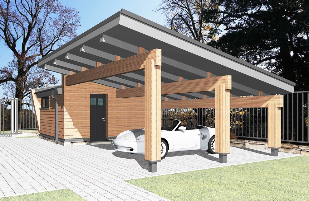 Мастерская с навесом для а/м