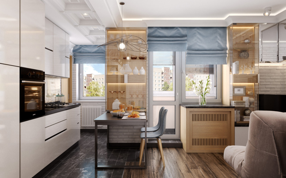 Обложка проекта: Дизайн проект квартиры 36 кв.м для молодой мамы и дочки