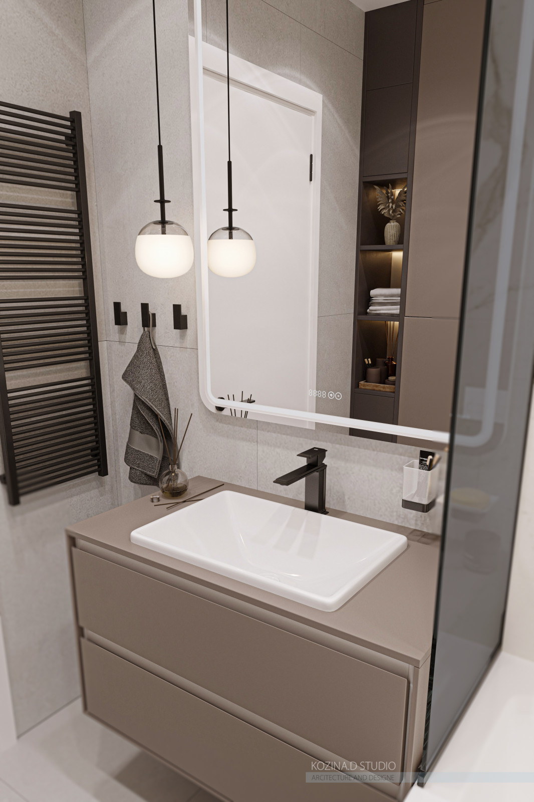 Проект трехкомнатной квариты (82 м²) в Санкт-Петербурге