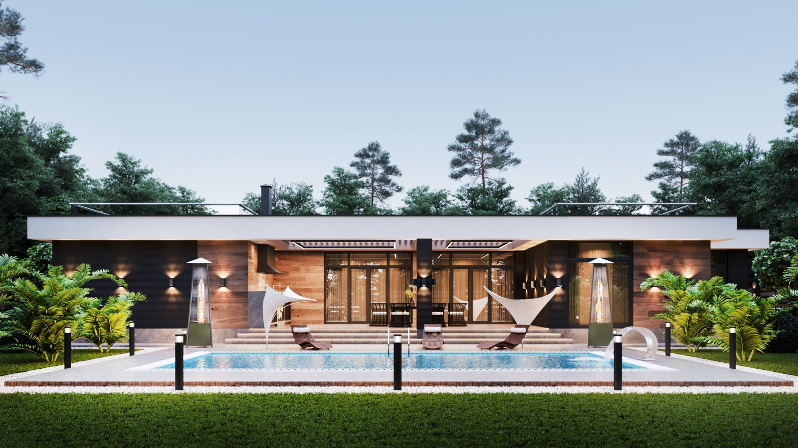 Обложка проекта: Коттедж в современном стиле.