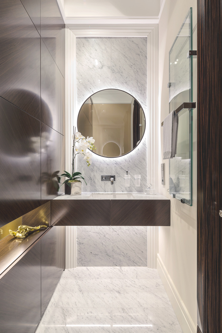 Interior design of apartment on Italian Riviera