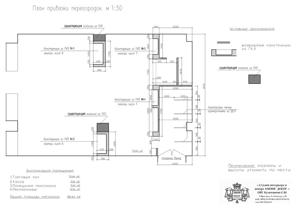 проект интерьера магазина в торговом центре