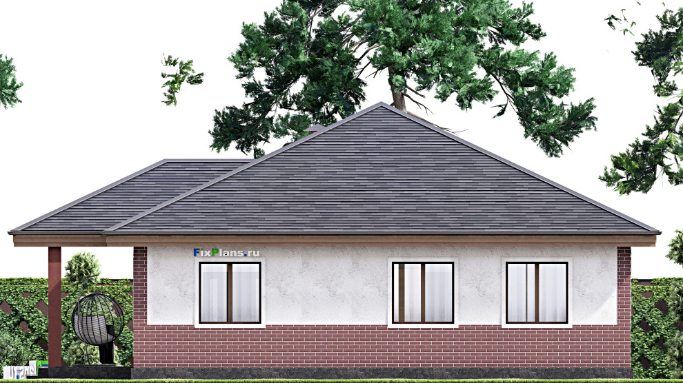 Проект одноэтажного дома 13х14м S126м2 F-13760