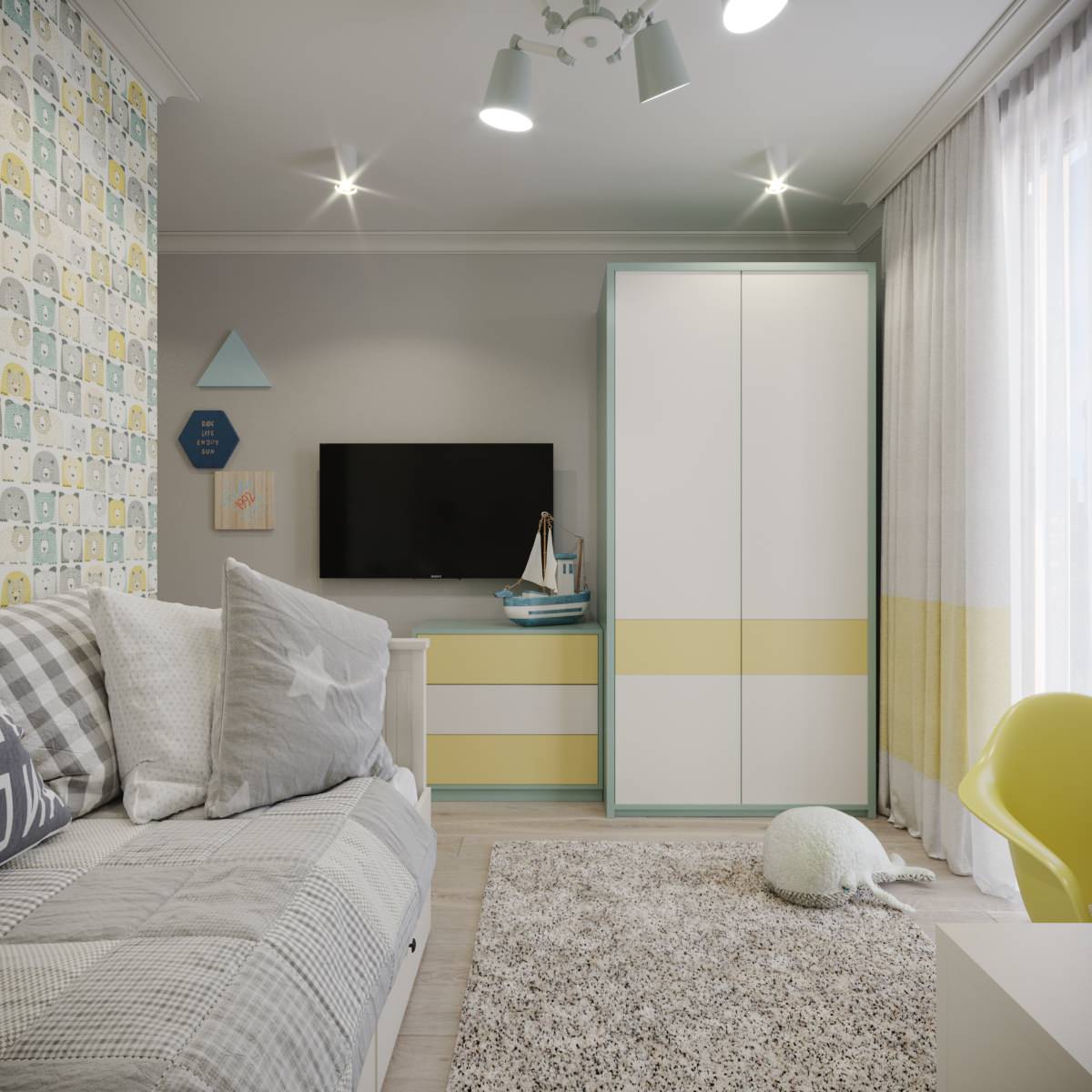 Интерьер для молодой семьи "Полет фантазий"