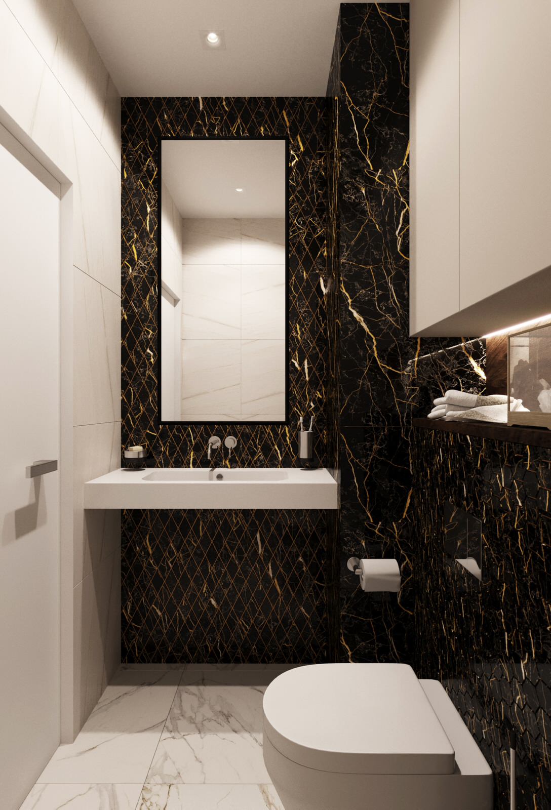 Дизайн ванной в ЖК "Солнечный Олимп", Воронеж