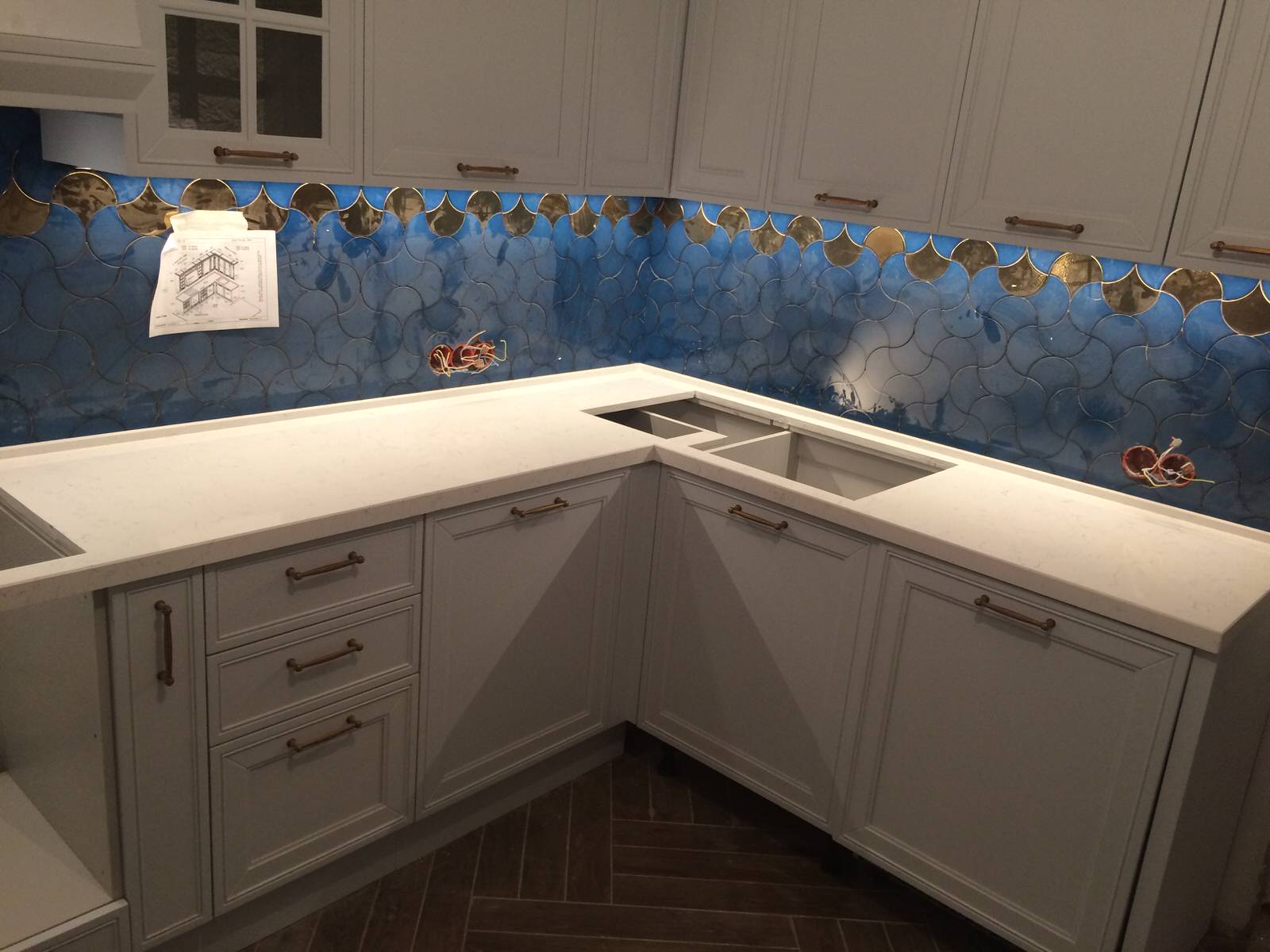 Столешница из кварца Technistone noble areti bianco