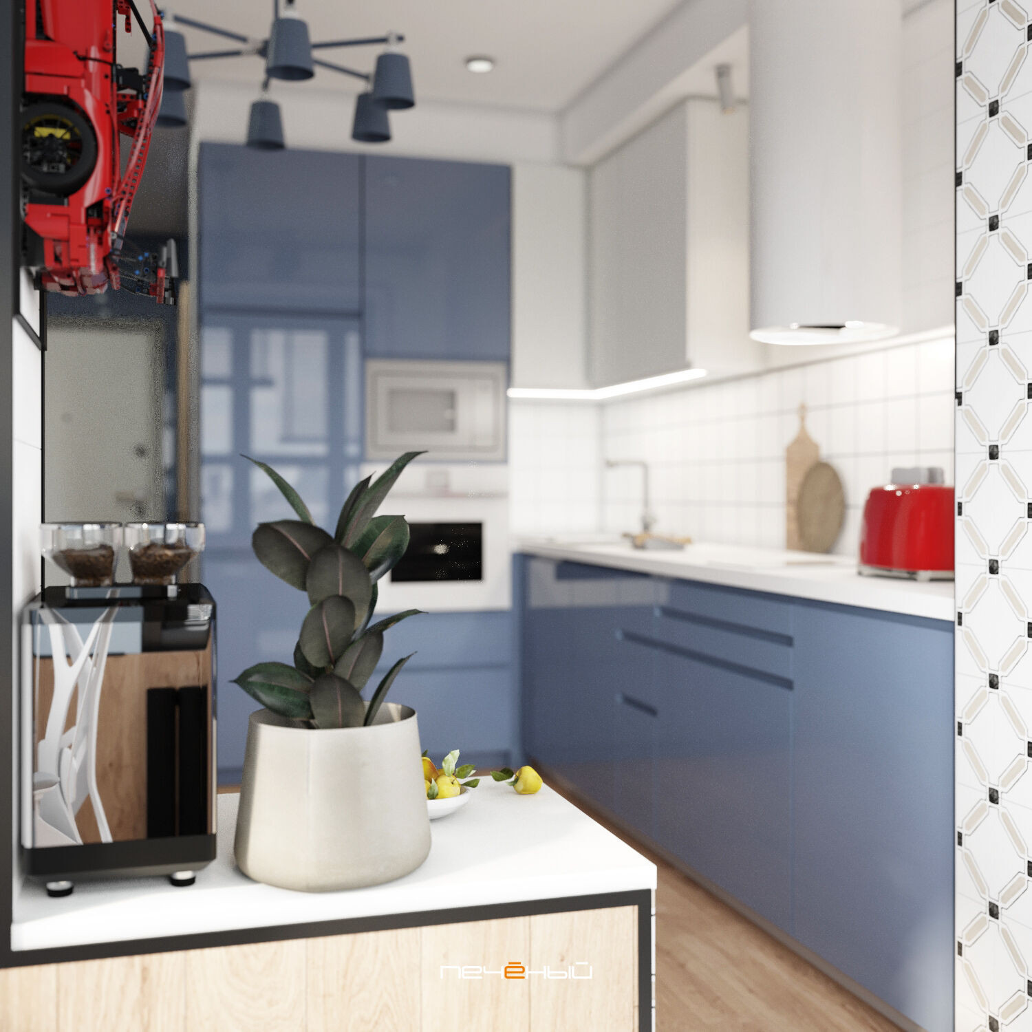 2025 Дизайн 1-комн. квартиры 38 м² в современном стиле, Санкт-Петербург