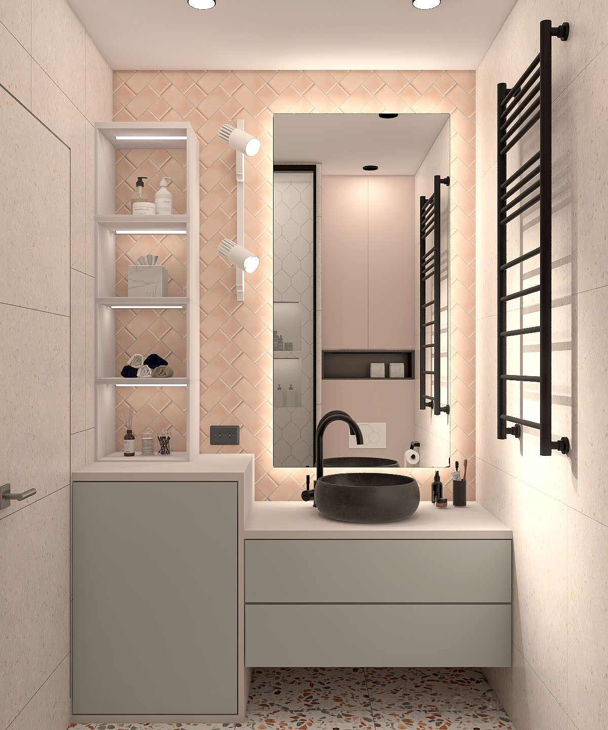 Дизайн-проект яркой и функциональной студии