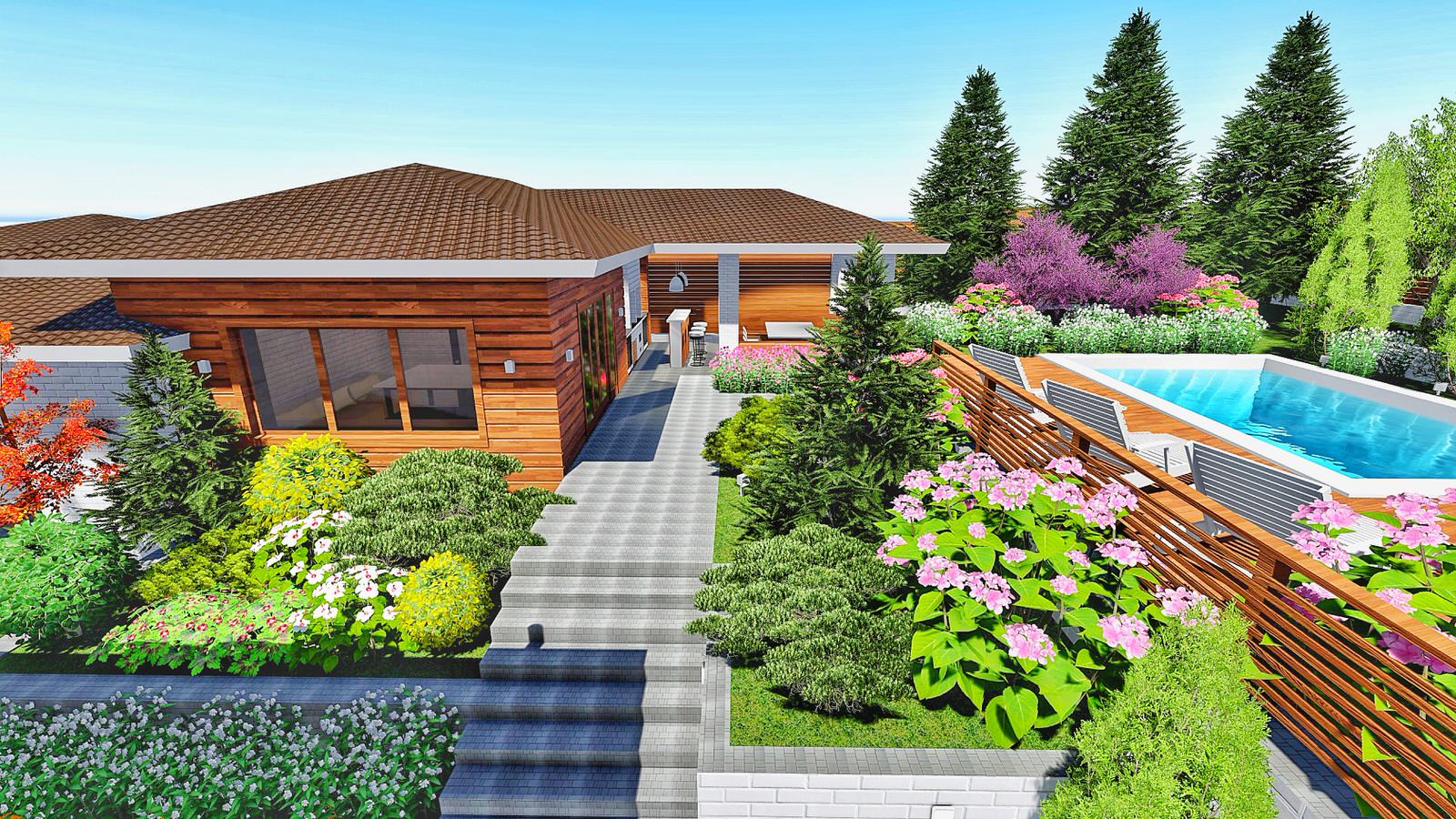 Ландшафтный дизайн Иркутск п. Марково