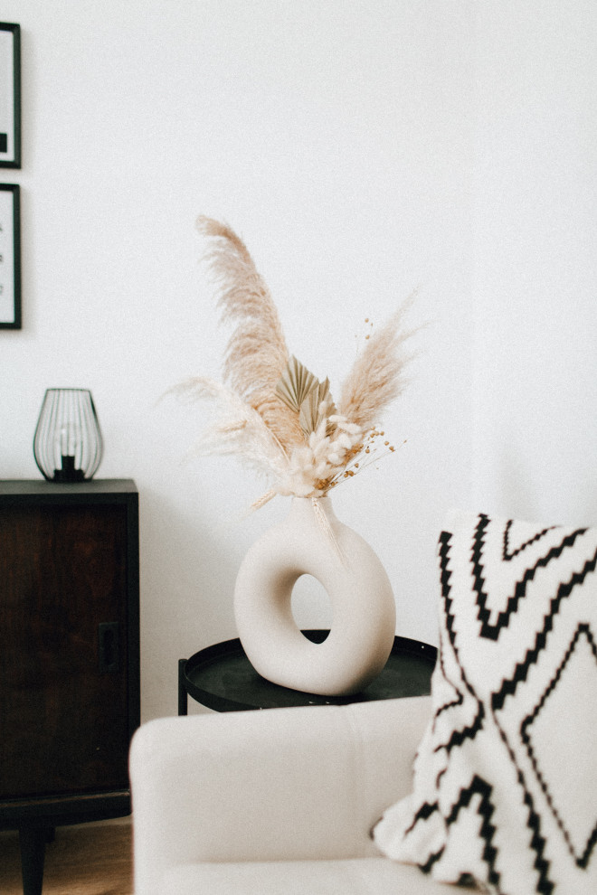 Черно-белая гостиная