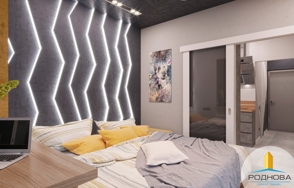 Дизайн проект квартиры студии 28 кв.м.