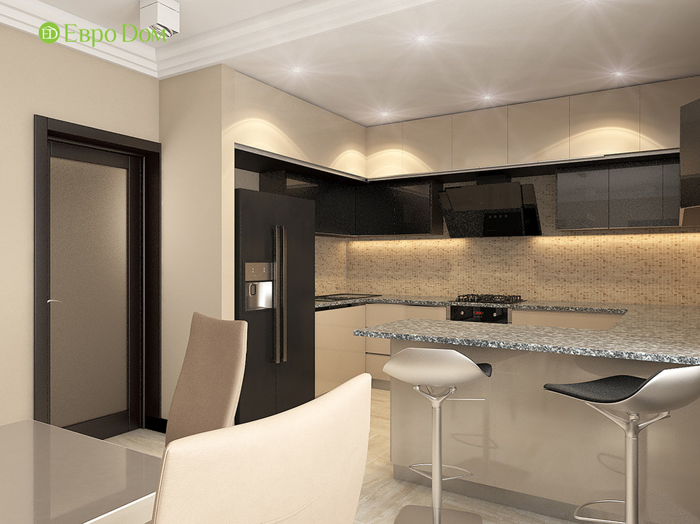 Дизайн интерьера коттеджа 490 кв. м в современном стиле