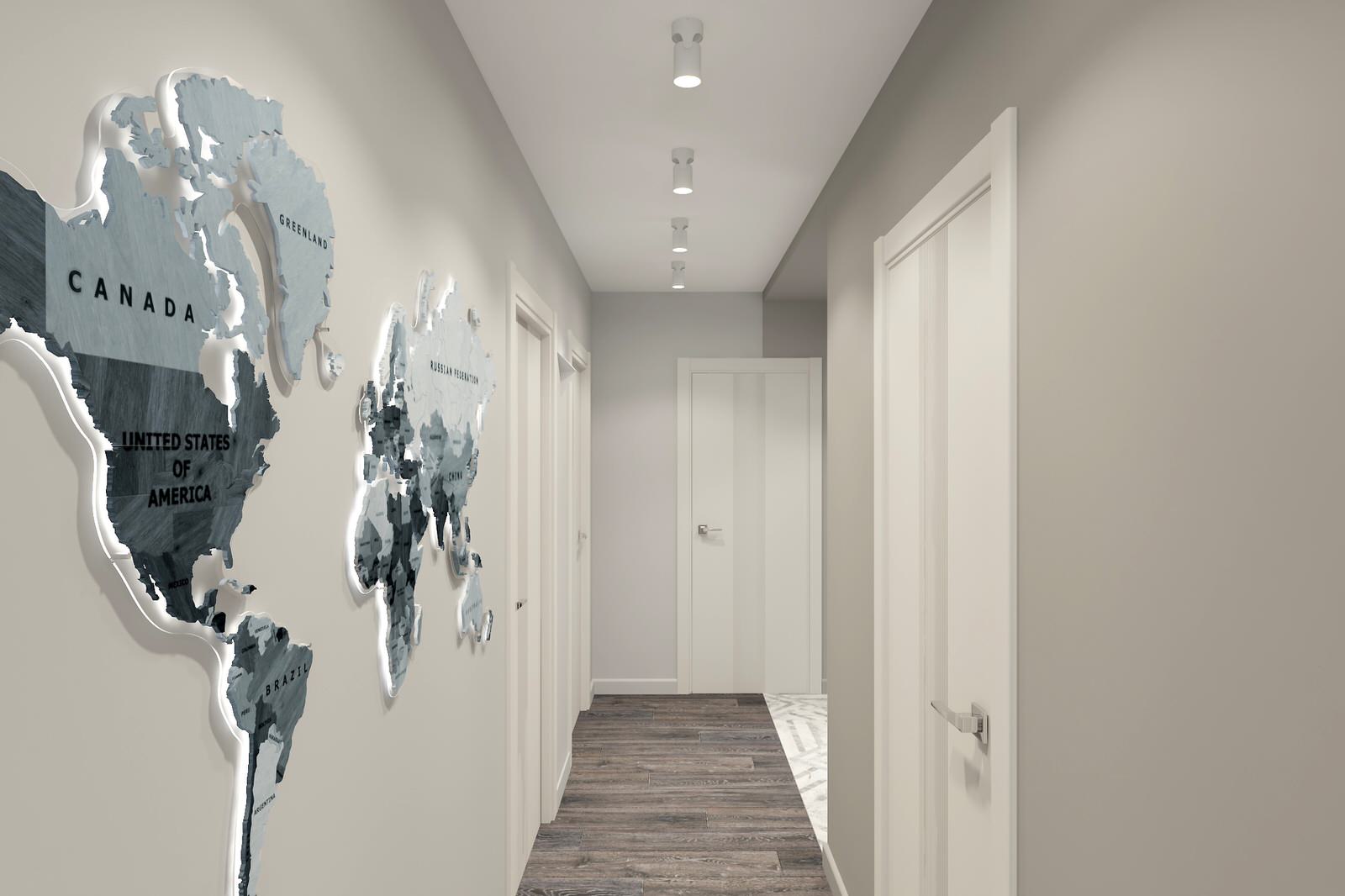 Двухкомнатная квартира 60 м2 в современном стиле в ЖК "Дмитровский Парк"