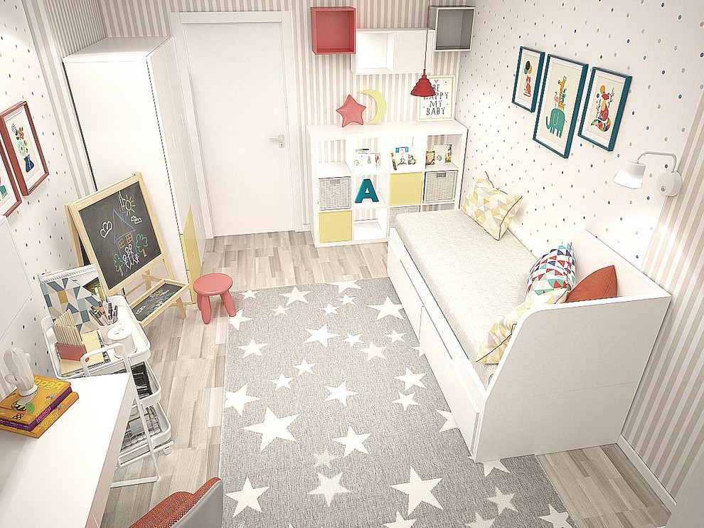 Дизайн евротрехкомнатной квартиры. Пложадь до 100 кв.м.