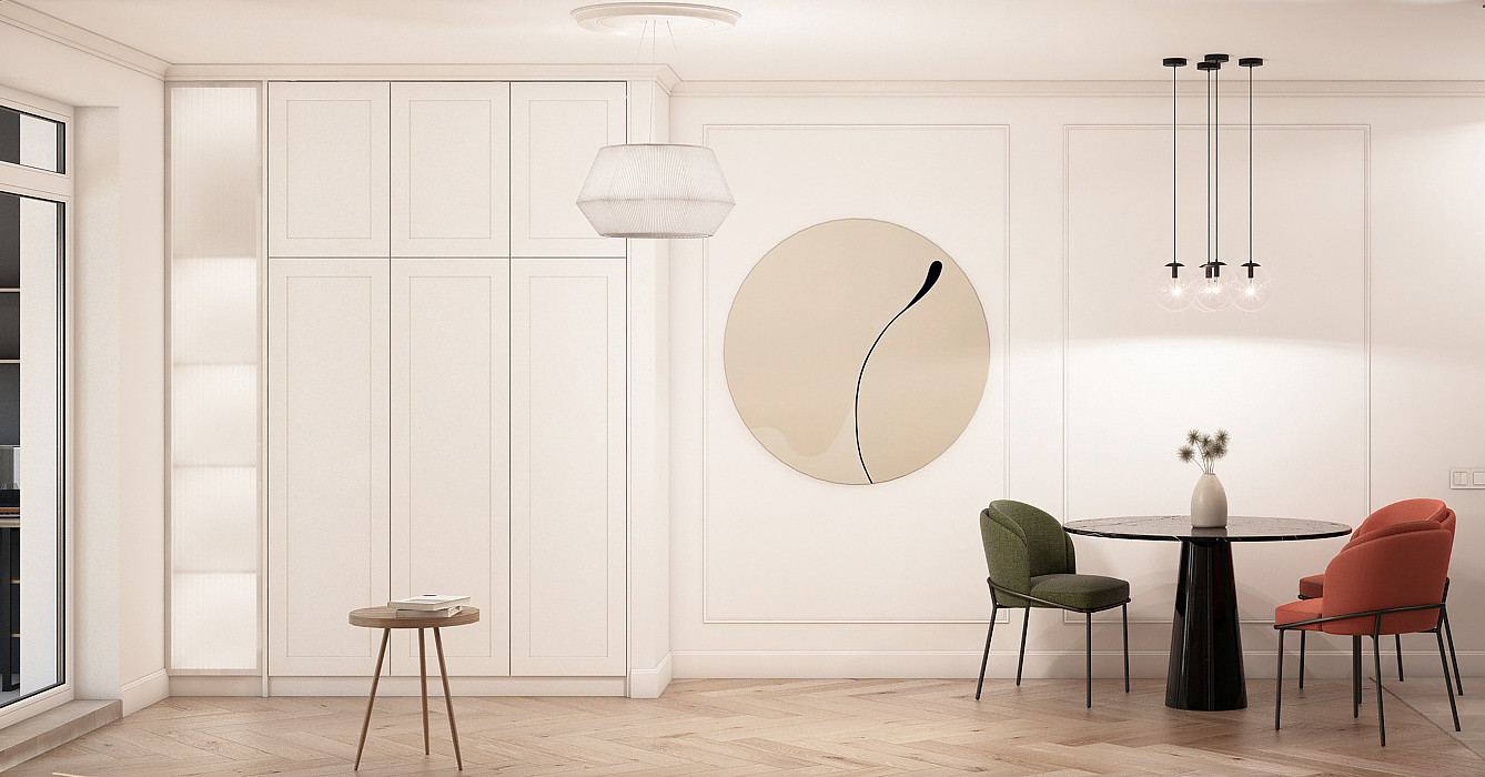 Обложка проекта: Кухня-гостиная "Фисташка"