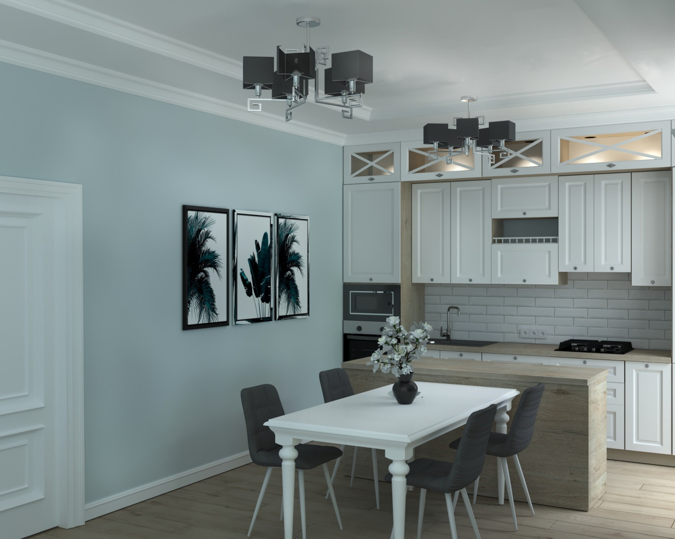 Небольшой частный дом в стиле неоклассика