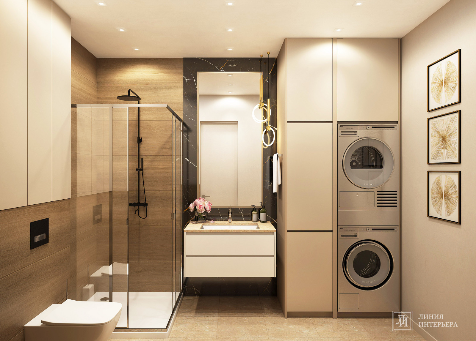 Дизайн интерьера 3-х комнатной квартиры в ЖК Триколор