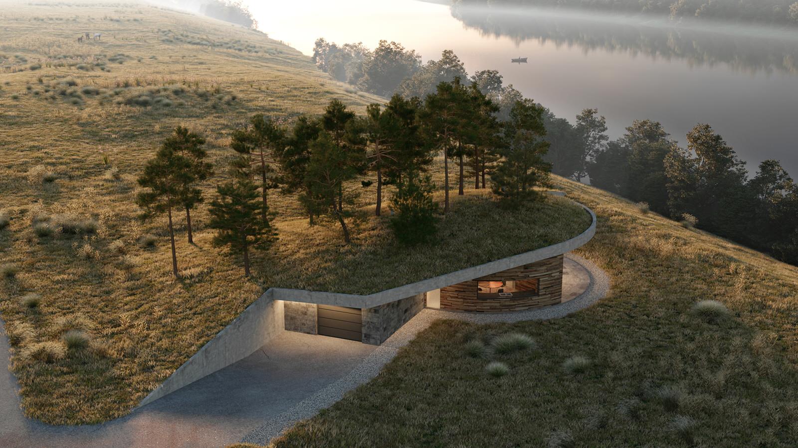 Обложка проекта: Жилой дом на берегу