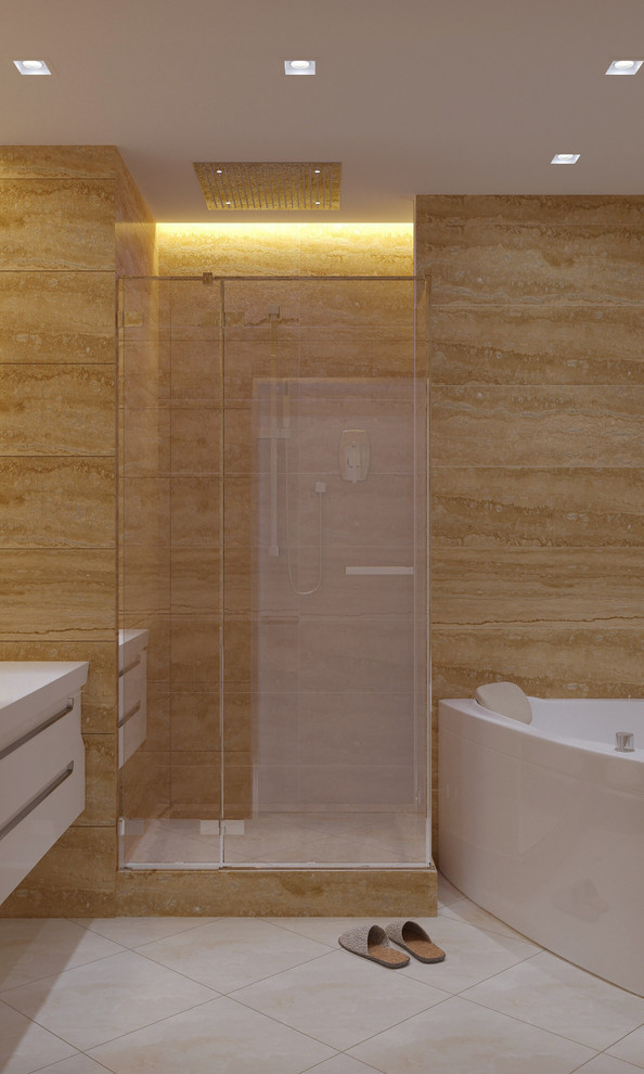 Квартира в современном стиле с элементами экостиля. Москва. 135 кв.м.